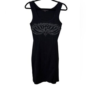 Stylish Black Sleeveless Chemise